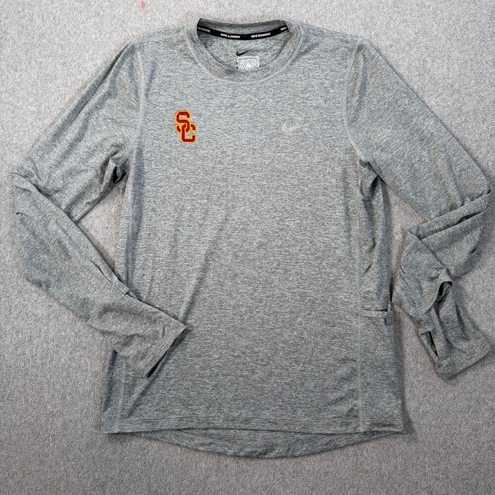 USC Trojans Nike Running Dri-FIt Long Sleeve Shirt Women's X-Small Pac 12 Patch